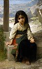 William Bouguereau Famous Paintings - The Little Beggar